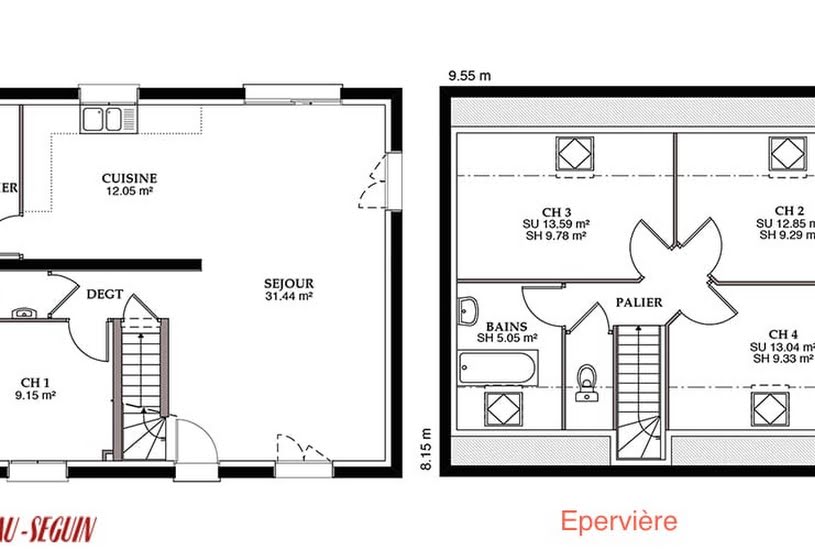  Vente Terrain + Maison - Terrain : 466m² - Maison : 83m² à Cessoy-en-Montois (77520) 