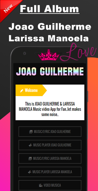 Android application Joao Guilherme e Larissa mp3 screenshort