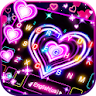 Neon Lights Heart Theme icon