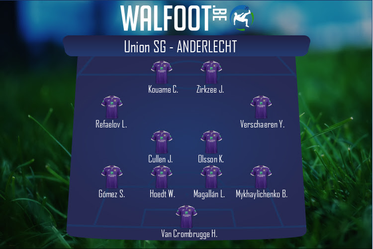 Composition Anderlecht | Union SG - Anderlecht (30/01/2022)