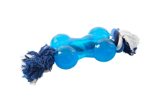 BUSTER Strong Bone w/rope, Ice blue, medium