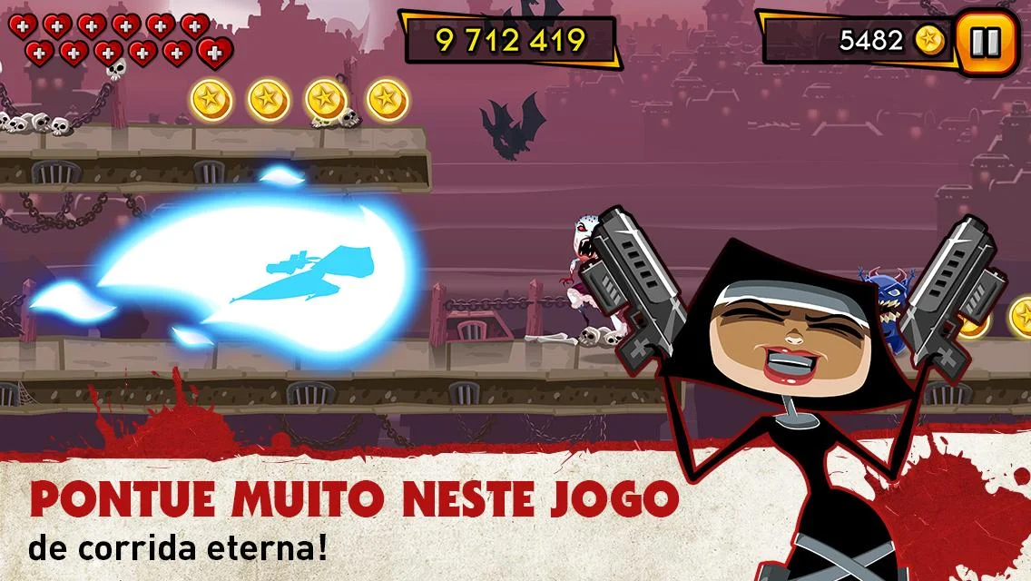  Nun Attack: Run & Gun: captura de tela 