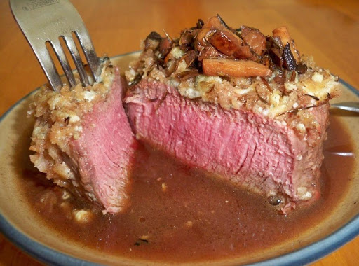 Blue Cheese Crusted Filet Mignon