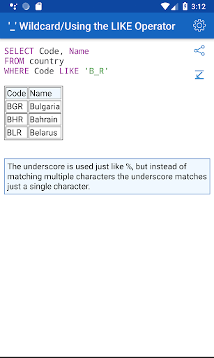 Screenshot SQL Recipes
