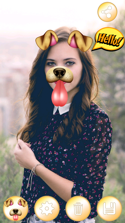 Android application Doggy Face App screenshort