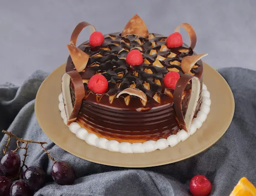 Choco Bow And Cherry Cake