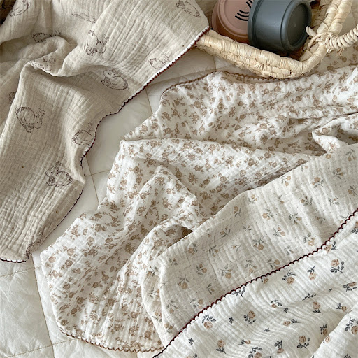Title 5, Childrens Baby Cotton Four-layer Gauze Blanket...