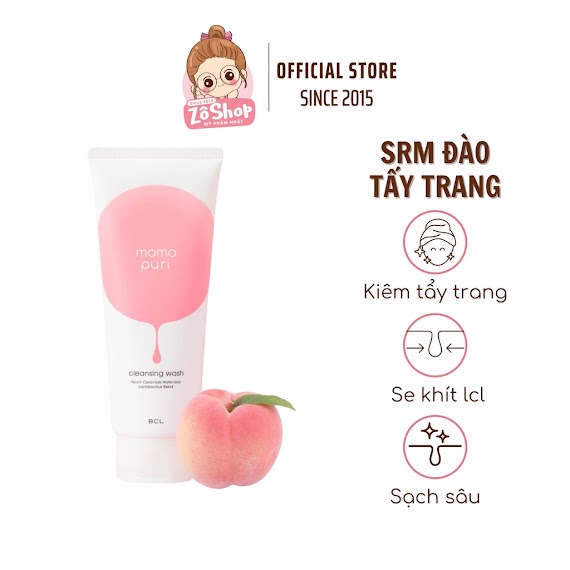 Sữa Rửa Mặt Kiêm Tẩy Trang Đào Momopuri Cleansing Wash (150G)