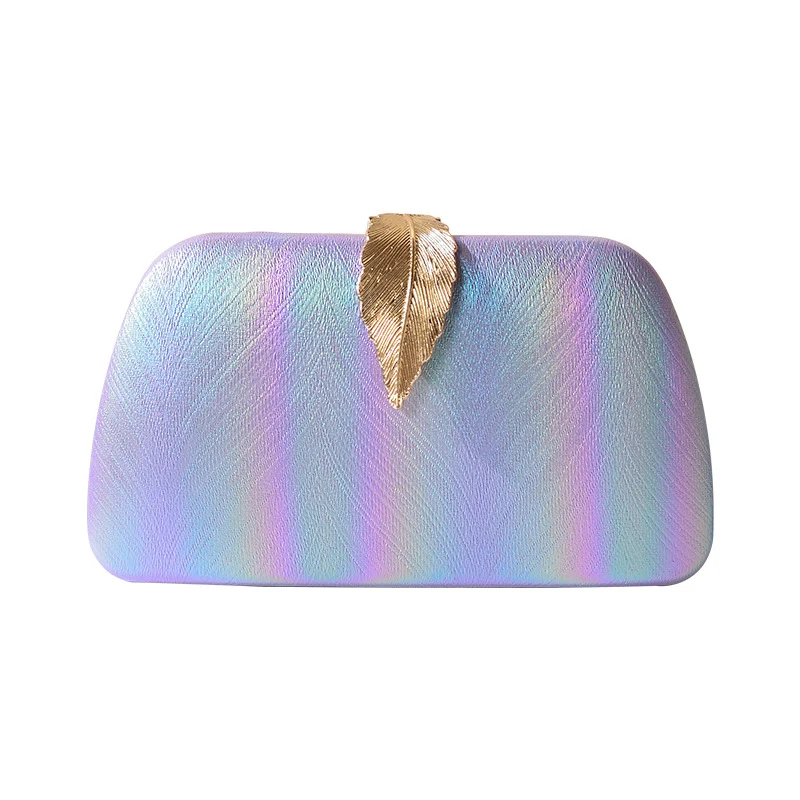 Sac à dîner Leaves pour filles Sac de téléphone à chaîne détachable Design élégant Parfait pour les fêtes et événements Compact