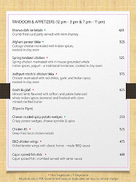 Food Craft menu 3