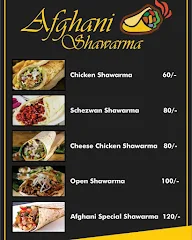 Afghani Shawarma menu 1