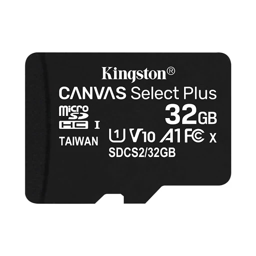 Thẻ nhớ micro SDHC Kingston 32GB Canvas Select 100R CL10 UHS-I SDCS2 32GBSP (Không Adapter)