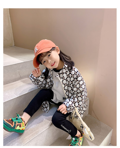 Title 4, New Childrens Western-style Full-print Checker...