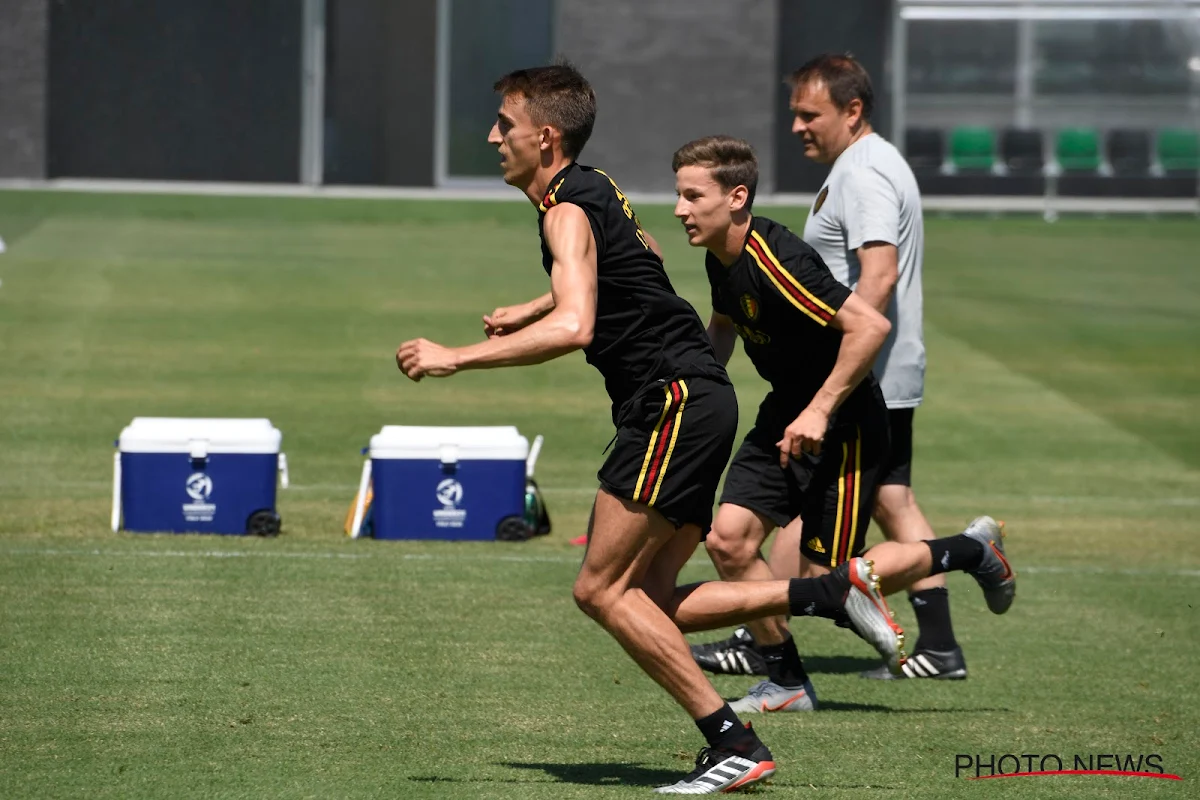 📷 🎥 Daags na de zure nederlaag tegen Spanje vliegen de Jonge Duivels er weer in op training