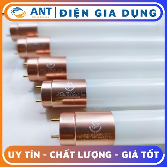 [Combo 6 Bóng] Bóng Đèn Led Tuýp T8 Thủy Tinh 1.2M 32W