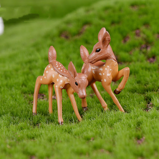 Title 5, Childrens Small Ornaments Doll Deer Couple add...