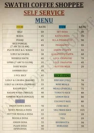 Swathi Tiffins menu 3