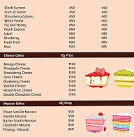 Cake Home menu 1