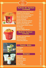 Rajugari’s Ruchulu menu 5