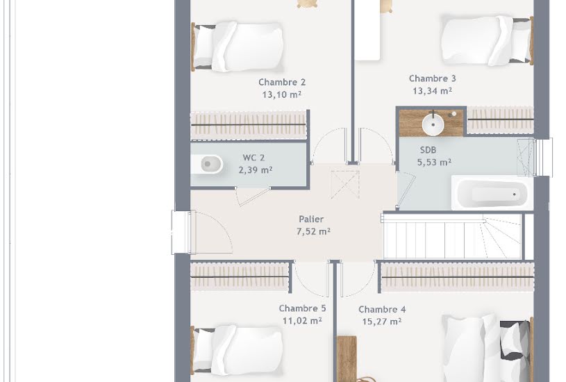  Vente Terrain + Maison - Terrain : 730m² - Maison : 160m² à Achères-la-Forêt (77760) 