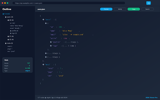 JSON Viewer Pro — 美化与浏览 screenshot 1