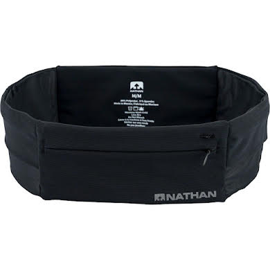 Nathan The Zipster Lite Low Profile Stretch Running Belt - Black, X-Small