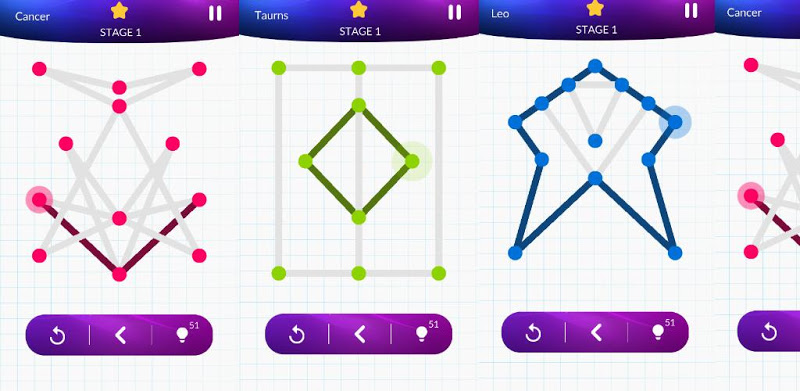 on stroke line puzzle