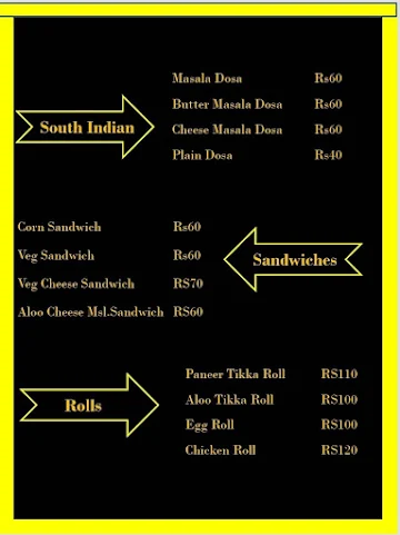 T² Tasty Table Cafe menu 