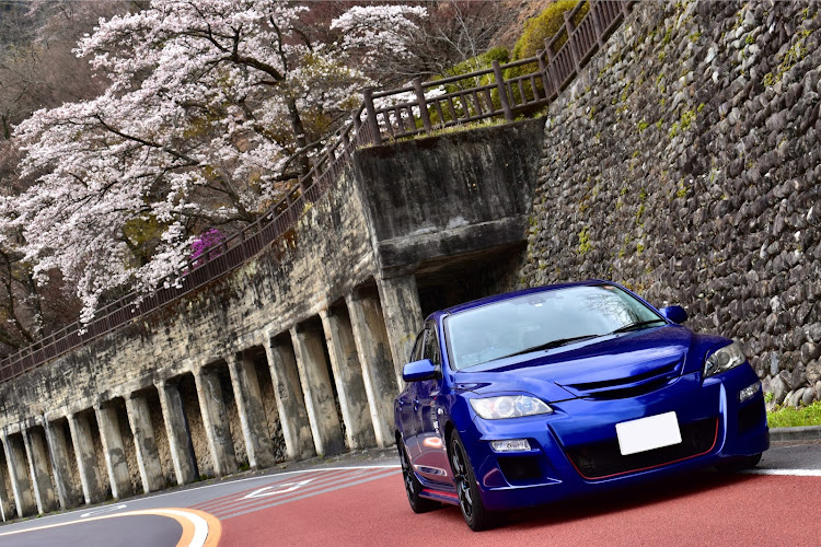 アクセラスポーツのLabradella Type-DS・春の交通安全週間・桜吹雪・縦構図はいいぞぉ。・ライティング練習中に関するカスタム事例の投稿画像6枚目