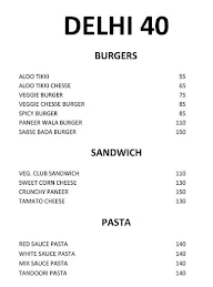 Delhi 40 menu 1