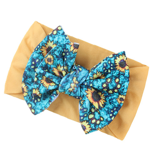 Title 11, Fashion Kids Double Layer Printed Bow Bandana, ...