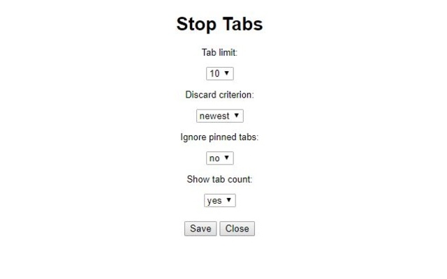 Stop Tabs 8