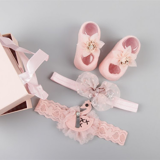Title 1, New Baby Hair Accessories, Socks and Shoes Set ...