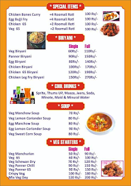 Sri Tulja Bhavani Tiffins Fast Food & Biryani menu 5