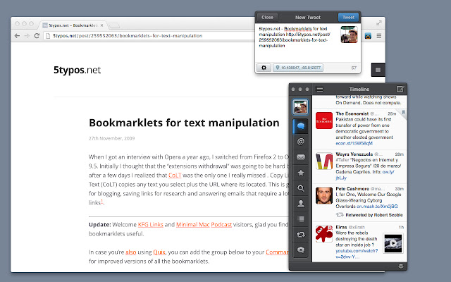 Tweetbot This chrome extension