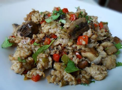 Low Carb Sausage and Mushroom Hash