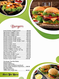 The Burger Time menu 7