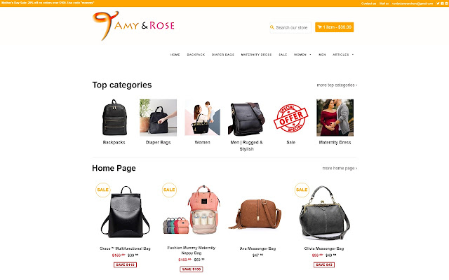 Bags for moms-to-be chrome extension