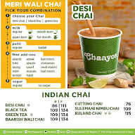 Chaayos Chai+Snacks=Relax menu 2