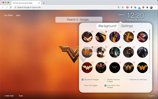 Wonder Woman Home Page