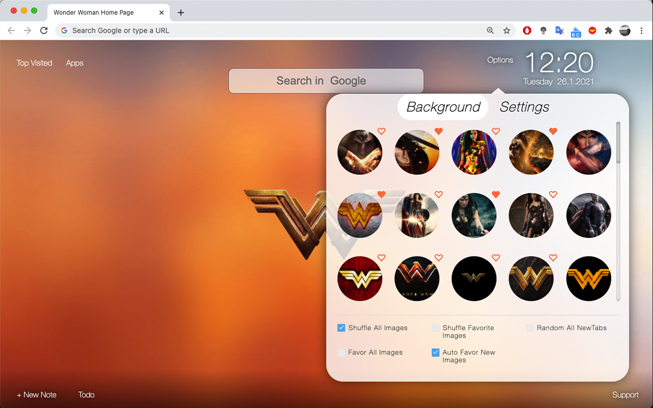 Wonder Woman Home Page Preview image 5