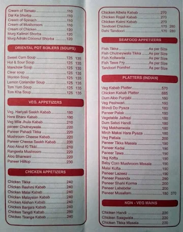 Center Point menu 