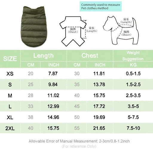 Small Dogs Clothes Winter Warm Pet Vest Puppy Coat for Chihuahua French Bulldog Outfit Yorkies Jacket Dog Accessories Ro