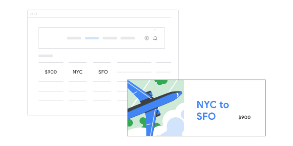 Dynamic flight ad