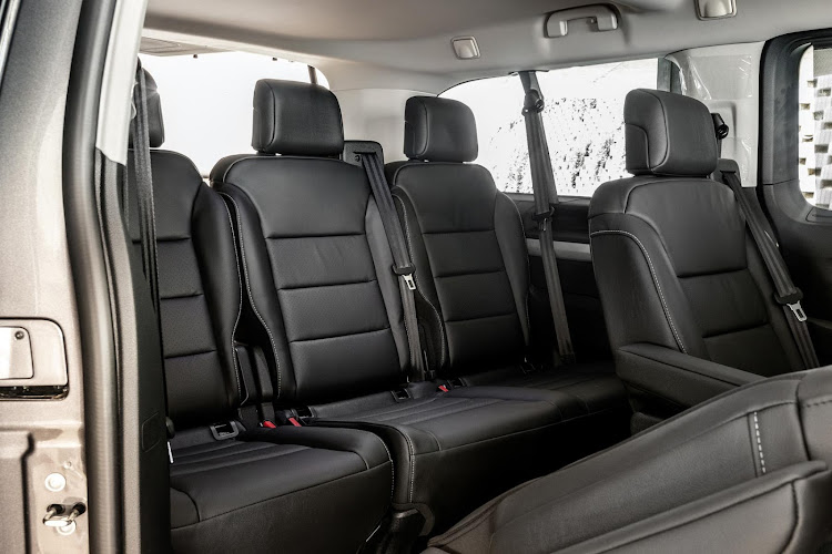 The Elegance model sports leather upholstery.