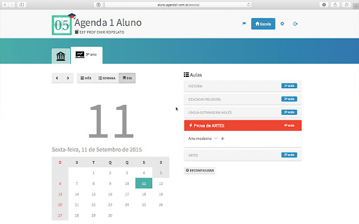 Agenda 1 para Alunos