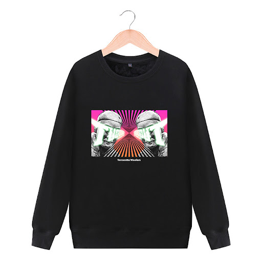 Title 7, Round neck sweater casual jacket