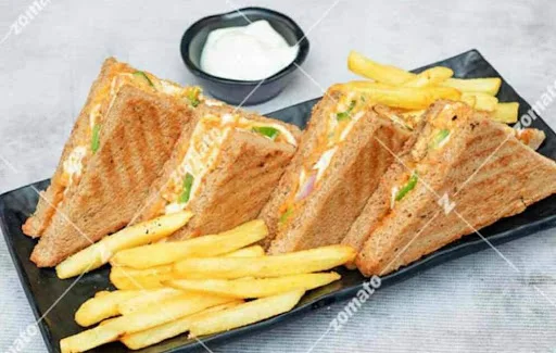 Grilled Peppy Paneer Sandwich