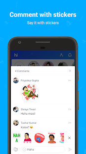 hike messenger: Stickers, Hidden Chat, Timeline Screenshot