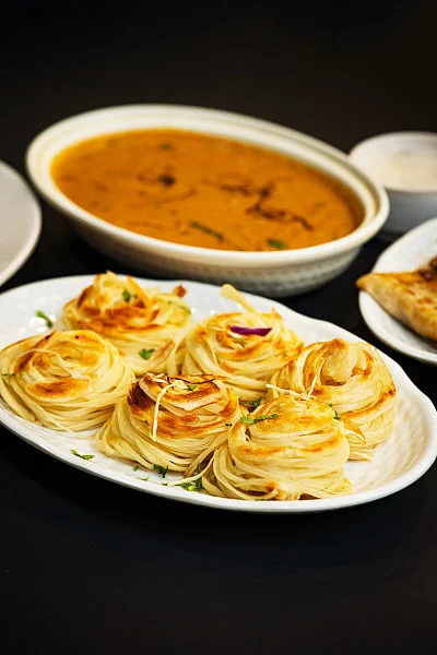 Nool Parotta + Mutton Tengapal Salna.